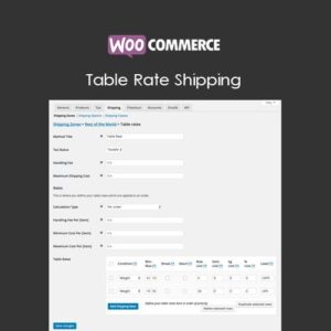 WooCommerce Table Rate Shipping